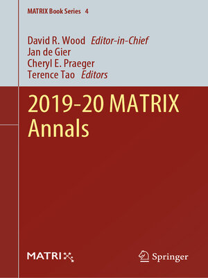 cover image of 2019-20 MATRIX Annals